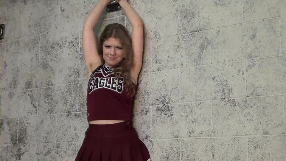 Apricot Cheerleader Chastity Gaggedgirls 