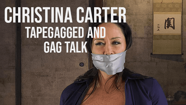 Tape Bondage and Gag Talk (starring Christina Carter)