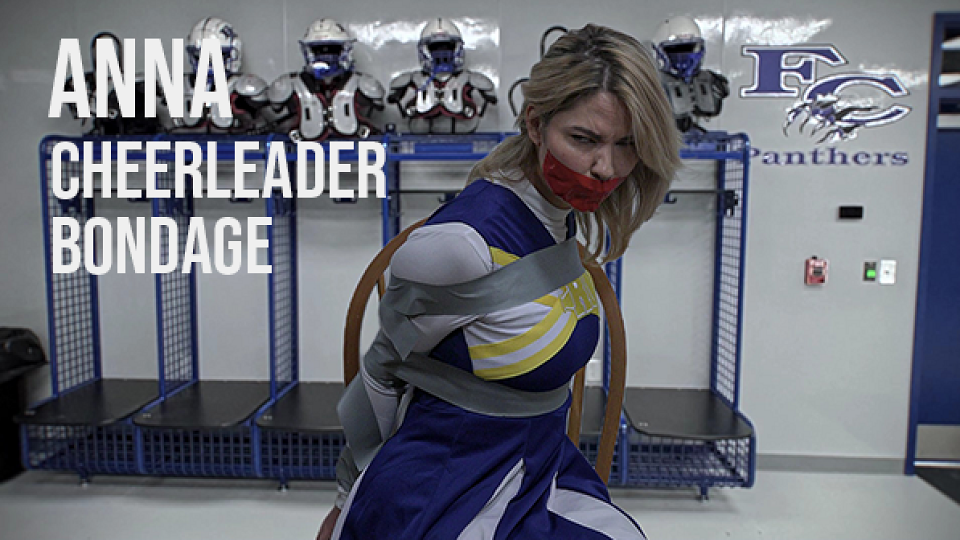 Princess Anna: Cheerleader Bondage (Tape Gag, Tape Bondage, Cheerleader Humiliation)