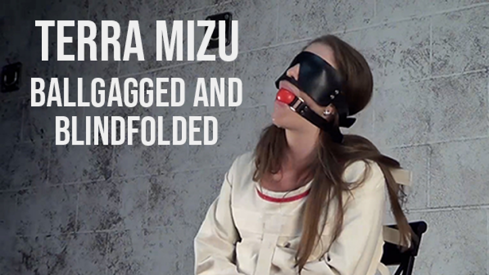 Terra Mizu Ballgagged and Blindfolded