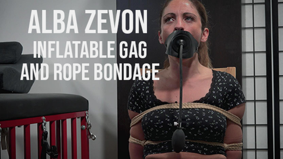 Alba Zevon Inflatable Gag and Rope Bondage